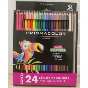 Prismacolor Unipunta Colored Pencils Brilliant Colors Set of 24 Junior 4.0mm New